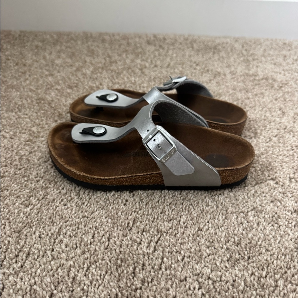 Birkenstock Kids Silver Sandals
